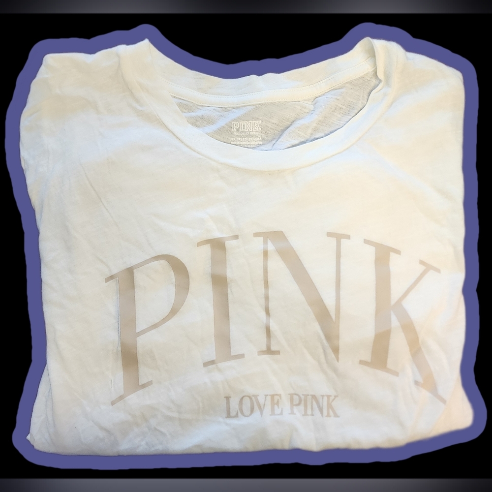 PINK Victoria's Secret Ivory Hoodie, Sweatpants & Tee Set - Picture 5 of 5